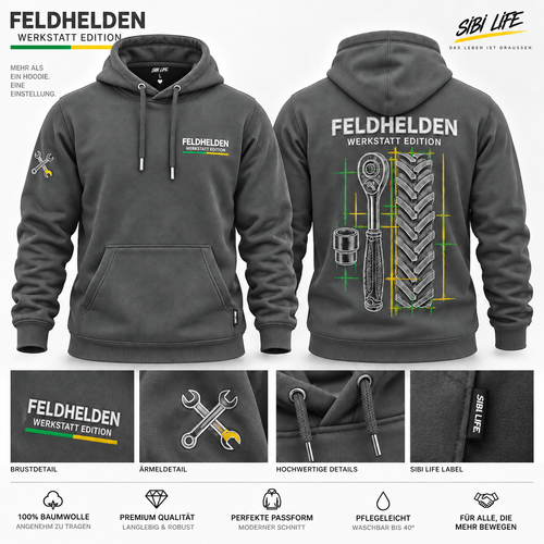 FELDHELDEN Werkstatt Edition – Hoodie